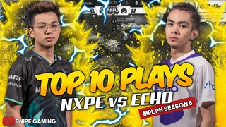 TOP 10 PLAYS NXPE vs ECHO | MPL-PH Season 8 Week 3