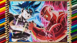 Drawing Goku vs Jiren | Mastered Ultra Instinct vs Full Power | From Dragon Ball Super