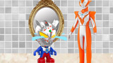 Children's Enlightenment Early Education Toy Video: Little Ciro Ultraman got angry after eating too 