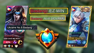 TOP 9  SUPREME BADANG DIDN'T EXPECT MY TOP SUPREME SILVANNA | EARLY GAME DOMINATION IN EXP LANE