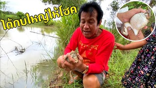 ได้กบตัวใหญ่มาก!!แถมให้โชคไกล้วันหวยออก