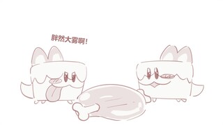 【饼干人王国】对笨蛋蛋糕犬一见钟情的红丝绒蛋糕饼干