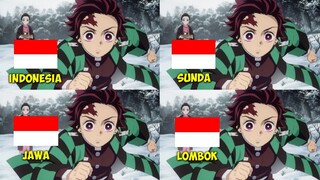 Parody 4 Bahasa || Tanjiro Cinta Tapi Harus Pergi