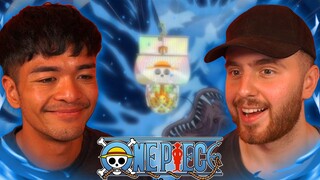 WE'RE OFFICIALLY IN THE NEW WORLD!! - One Piece Episode 574 REACTION + REVIEW!