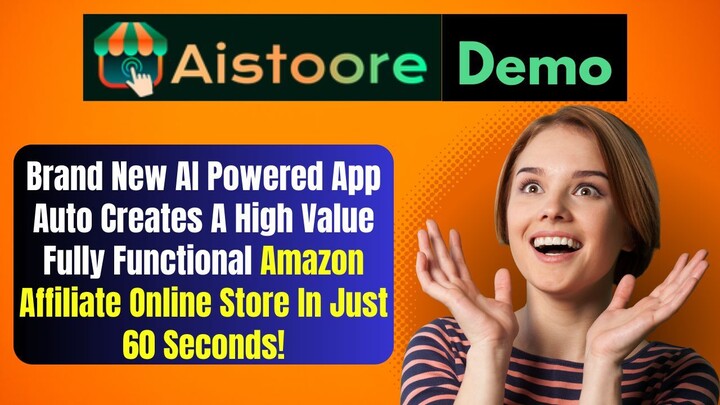 AI Stoore Demo - Auto Creates A High Value Fully Functional Amazon Affiliate Online Store