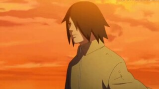 The famous scene of the second pillar, Sasuke handsomely saved the scene and smashed the meteorite