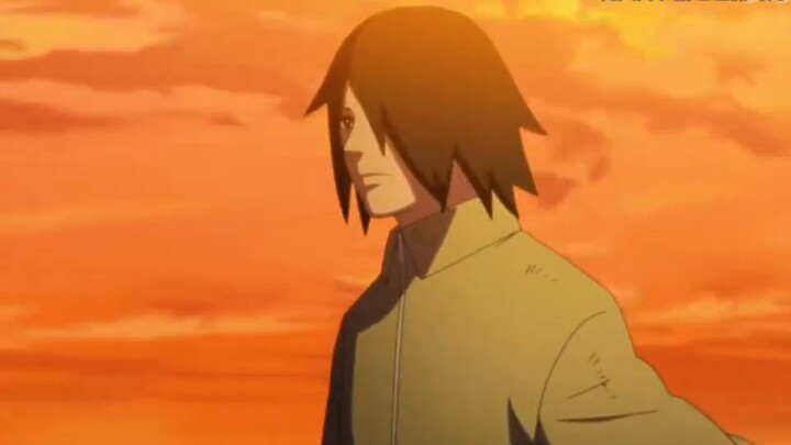 The famous scene of the second pillar, Sasuke handsomely saved the scene and smashed the meteorite