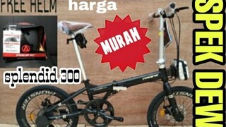 UNBOXING SEPEDA LIPAT PACIFIC SPLANDID 300 HARGA MURAH SPEK DEWA 🌟🌟🌟🌟🌟