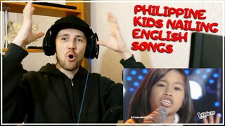 PHILIPPINE KIDS NAILING ENGLISH SONGS REACTION 1/3