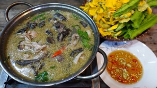 5 con gà nướng đổi cái lẩu ếch me non. Lẩu ếch - Bin Đen Miền Tây # 286