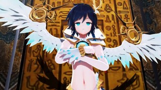 [MMD] Barbatos สะบัดเอวและปีกเต้นเพลง Ankha zone [เก็นชินอิมแพกต์]