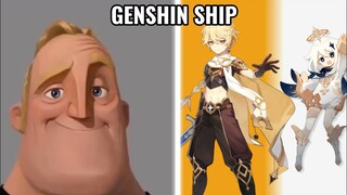 Mr Incredible Becaming Uncanny (Genshin Impact Ships)