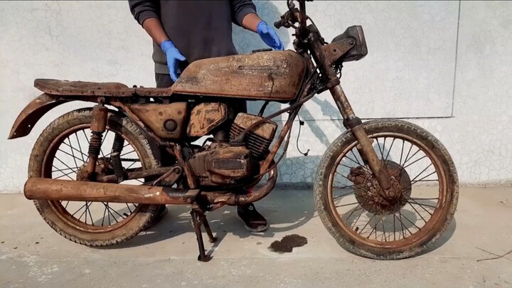 Restoration and modification a junk motorcycle into a incredible cafe racer PART 1