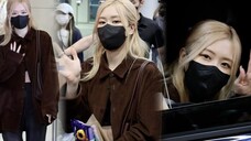 ROSÉ mengakhiri jadwal VMA dan memasuki ICN hari ini