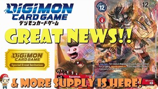 Webcam Tournament Got Better! Exclusive Promos! & More Supply is HERE! (Digimon TCG News)