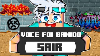 Fui BANIDO do Minecraft Naruto!