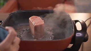 Nui Phô Mai Sữa Trộn Spam Siêu Ngon Cho Bữa Sáng
