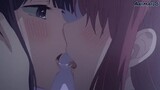 anime yuri kiss 5 - kuzu no honkai - scum's wish - hanabi x ecchan - anime kiss moments