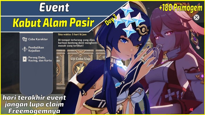 Hari Terakhir Event Kota Kabut : Alam Pasir Genshin Impact