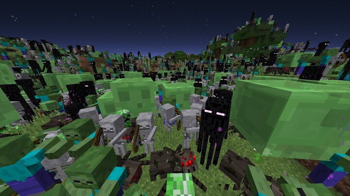 Minecraft, But Mobs Double Every Minute...