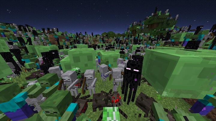 Minecraft, But Mobs Double Every Minute...