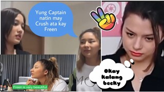 Captain P'Nam may Secret Crush ata kay Freen🤗🌈 #freenbecky