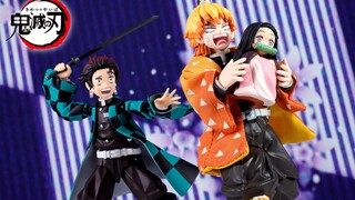 【超展示】鬼灭之刃 figma 灶门炭治郎 祢豆子 豪华版 & BUZZMod 我妻善逸 1/12可动人偶 4K
