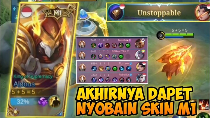 AKHIRNYA DAPAT NYOBAIN SKIN IMPIAN SEMUA USER ALDOUS - MLBB