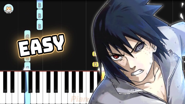 Naruto Shippuden OP 8 - "Diver" - EASY Piano Tutorial & Sheet Music