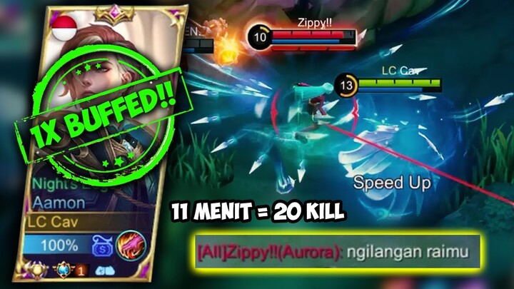 Top 1 AAMON Pesta Kill Sepanjang Game Pakai Build dan Emblem Versi Lama Lagi Coy! - Mobile Legends