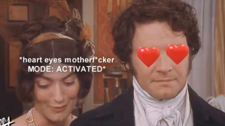 All the moments of Darcy's wife-staring maniac Pride and Prejudice 95 edition