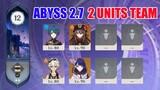 [Genshin Impact] 2.7 - 9 Star Clear - HuTao & Raiden - Spiral Abyss Floor 12 -  2 Units Team