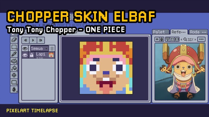 Chopper Skin Elbaf | Chopper - One Piece | Pixel Art Timelapse