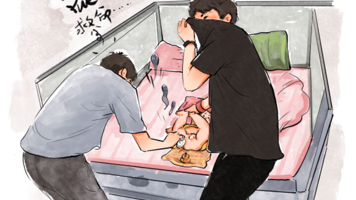 Bayi: Paman, Paman, aku sudah buang air besar!