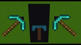 How to make a Diamond Pickaxe banner in Minecraft!