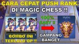 CARA CEPAT PUSH RANK DI MAGIC CHESS !! TERNYATA GAMPANG BANGET !! COMBO MAGIC CHESS TERKUAT 2024
