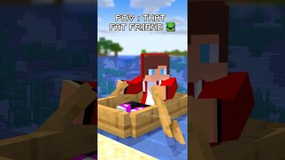 JJ Friend Part3🐢🍔🍟🌭🍖🍰 - Minecraft Animation #shorts #minecraft #maizen