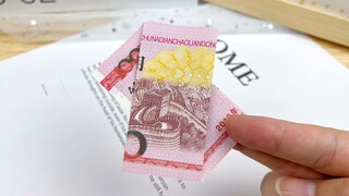 [Creative Origami] Fold one piece of paper to create two? Tip elegantly at any time! Very practical 