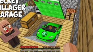 ทำไม VILLAGER ซ่อนโรงรถความลับไว้ในบ้านด้วย SUPER EMERALD CAR ใน Minecraft ฐานลับ !