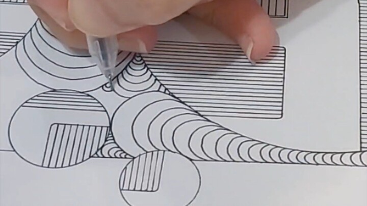 Zentangle - Fish(1) 小鱼禅绕图 #zentangle #art #creative #easydraw #handcraft #禅绕画 #治愈 #手绘 #艺术创作 #创意