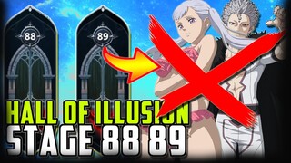 [F2P] Hall of Illusion Stage 88 89 Complete Guide - Black Clover M