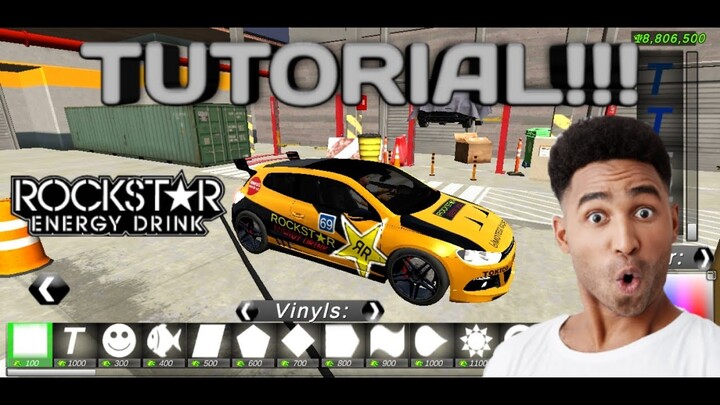 Car Parking Multiplayer | Volkswagen Scirocco | Rockstar Energy | TUTORIAL