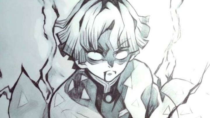 [Demon Slayer | Hand-Drawing] Zenitsu Agatsuma