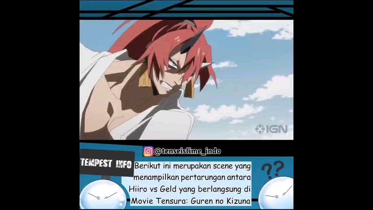 Hiiro Vs Geld Tensei shitara Slime Datta Ken Movie: Guren no