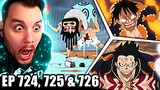 GEAR 4TH | One Piece REACTION Episode 724, 725 & 726