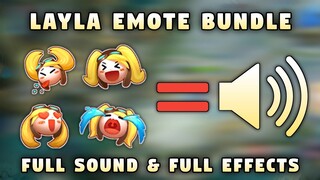 Layla Emote Bundle Script No Password | Full Sound & Full Effects | Mobile Legends