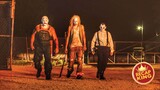 4 teenagers trapped in a quiet town full of psychopathic clowns