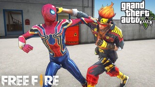 เมื่อสไปเดอร์แมนบุกโลกฟีฟาย Free Fire x GTA V Mod