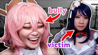 Ying and Rin read chat’s EiMiko fanfics… in cosplay (ft. @rintaichou)