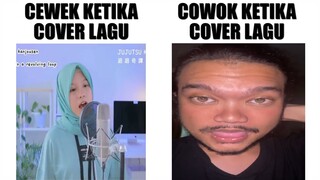 Cewek VS Cowok Ketika Cover Lagu...(Fiesta Chicken Nugget)